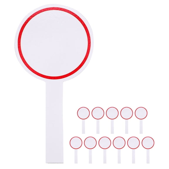 OUNONA 12-Pack Single-Sided Writable Whiteboards, Blank Handheld Scoreboards for Classroom, Games, Auctions, and Office Use