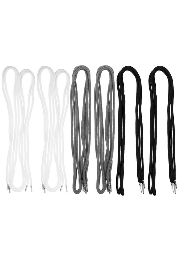 12-Pack Replacement Drawstring Rope for Hoodies and Sweatpants with Easy Threader Tool, Hoodie String Rope
