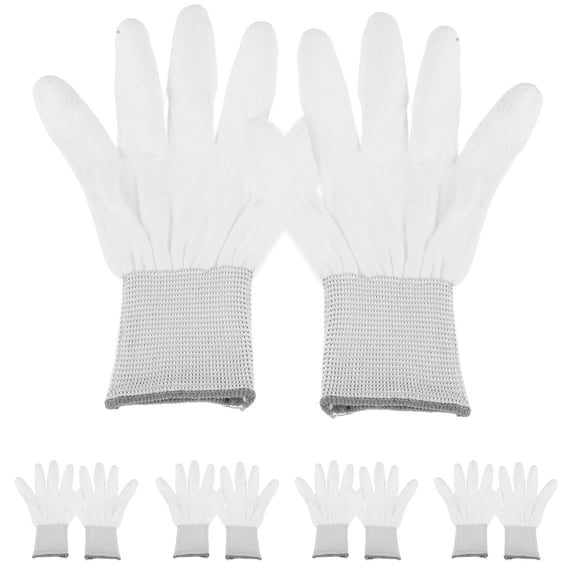 NUOLUX Workers Quilting Gloves Grey 12Pairs 7.7X4.5X0.4In