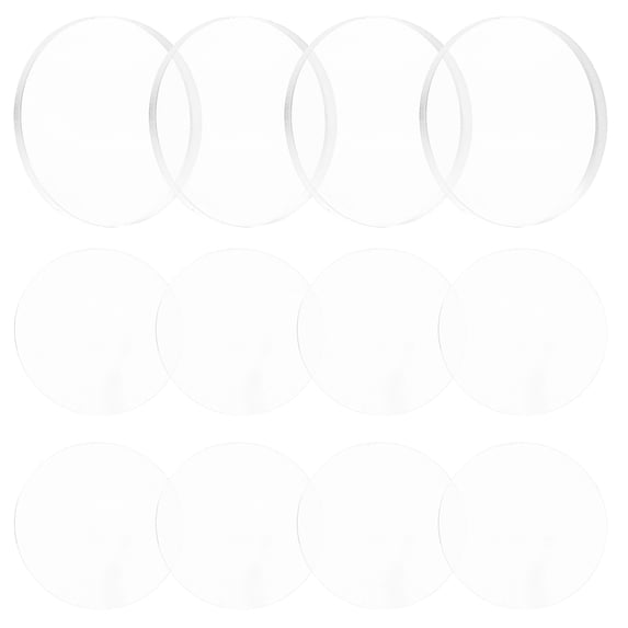 OUNONA 12 Pcs Glass Table Protector Top Suction Cup Anti-slip Mat Transparent Bubble Equipment