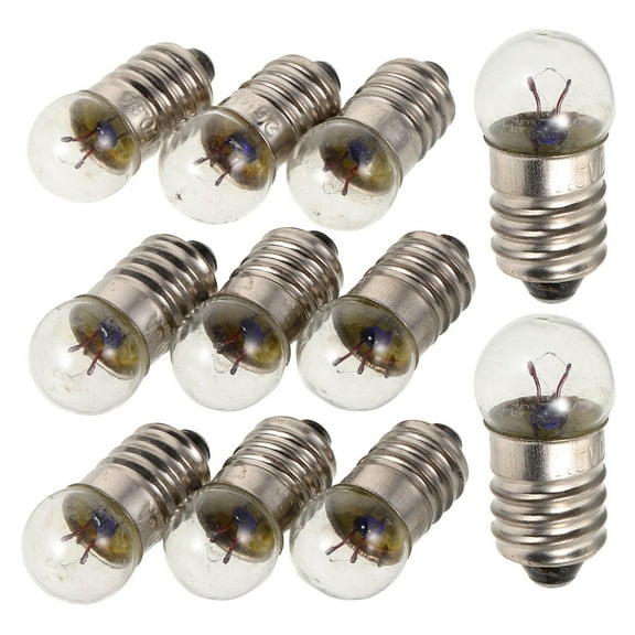 OUNONA 12 Pcs Mini Light Bulbs for Lamp Science Physics Circuit Experiment Transparent