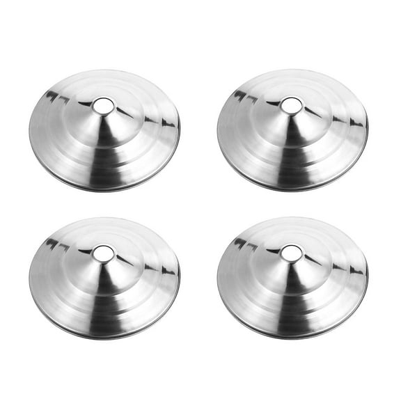 OUNONA 12 Pcs Round Flagpole Bases Stainless Steel Flag Pole Brackets Flagpole Accessory