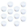 thumbnail image 1 of OUNONA  12 Pcs Soft Rubber Dustproof Plug Desk Organizer Computer White, 1 of 8