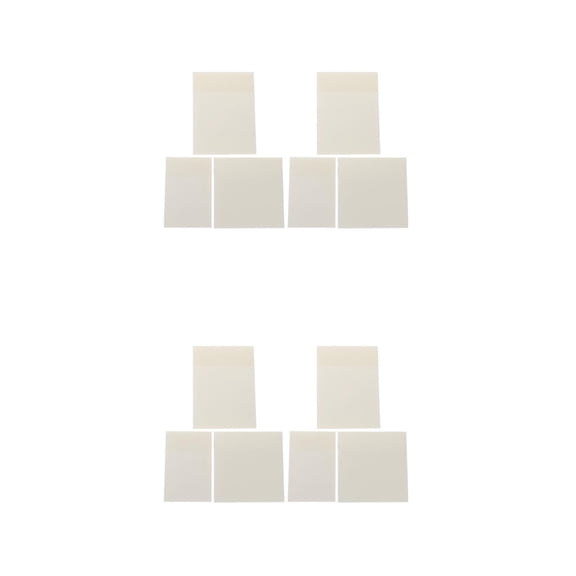 FOMIYES  White Pet Sticky Memo Pads, Creative Transparent Design for Office and Home
