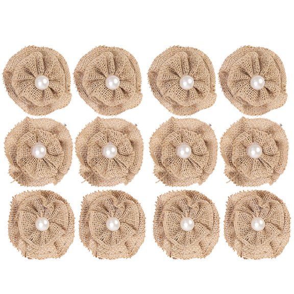 OUNONA 12 Pcs Vintage Cloth Decoration Handmade Accessory
