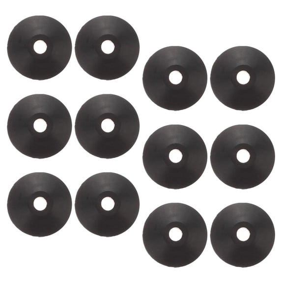OUNONA Black Rubber Conical Washers for Toilet Tank Maintenance, High Efficiency Sealing, Leak Prevention, 12 Pieces