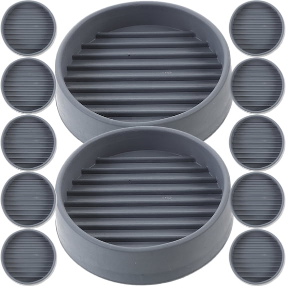 OUNONA Furniture Leg Caster Cups Durable Rubber for Floor Protection 12Pcs