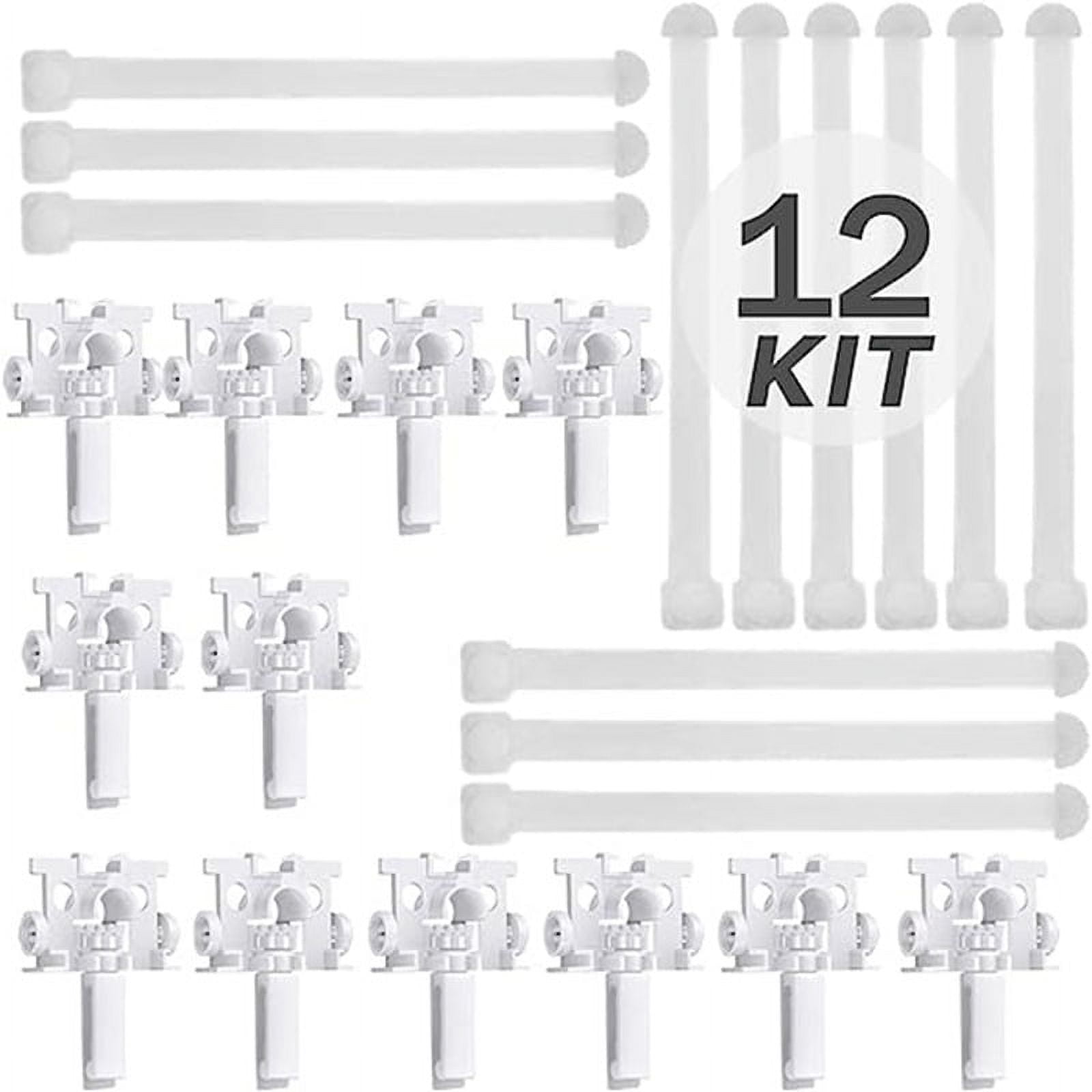 OUNONA 12 Sets Vertical Blind Repair Clip Slats Vertical Blind Carriers