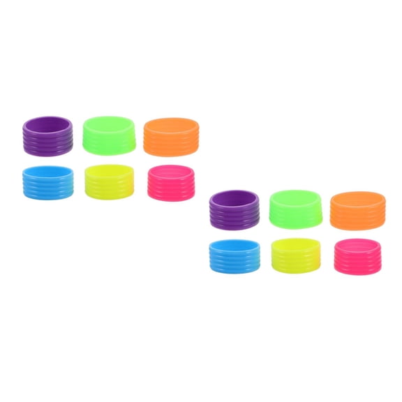 OUNONA OUNONA 12 pcs Silicone Tennis Racket Grip Non Skid Overgrip Protector for Tennis and Badminton Replaceable Grips