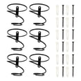 thumbnail image 1 of OUNONA 12 pcs Spiral Wine Racks Iron Display Racks Storage Bottles Racks (Black), 1 of 8