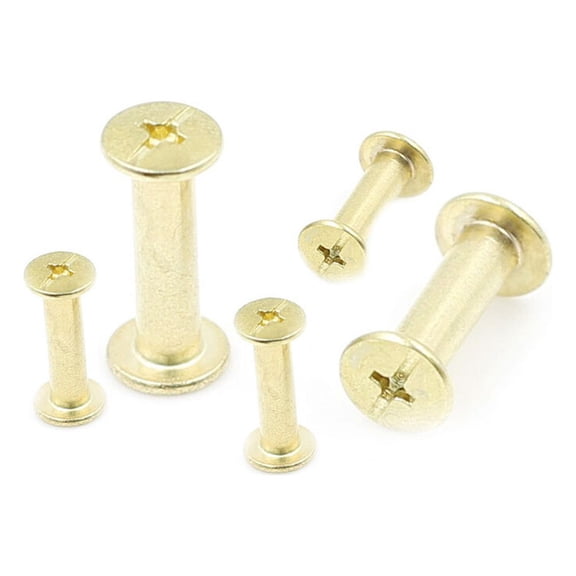 OUNONA  120 Chicago Book Binding Screws Junk Journal Supplies Standard Screwdriver