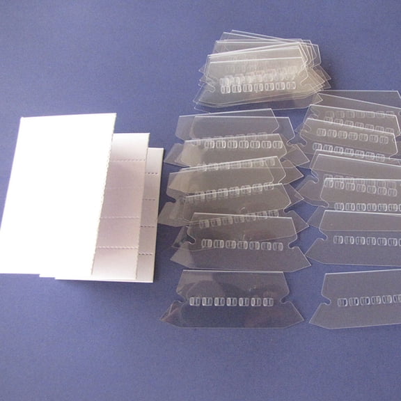 OUNONA 120 Pcs Category Label Filing Tab Easy to Read Labels 7.70X3.00X0.03CM