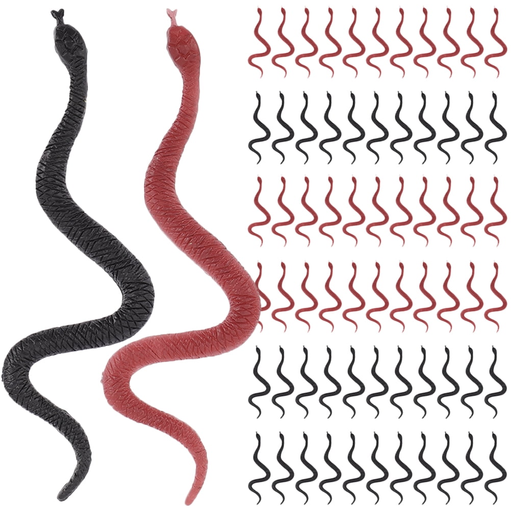OUNONA 120 Pcs Realistic Snakes Simulation Snake Model Fake Snake ...