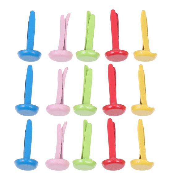 OUNONA  120 Pcs Two-legged Nails Splatter Charcuterie Barrel Homemade Pellet Child Colorful