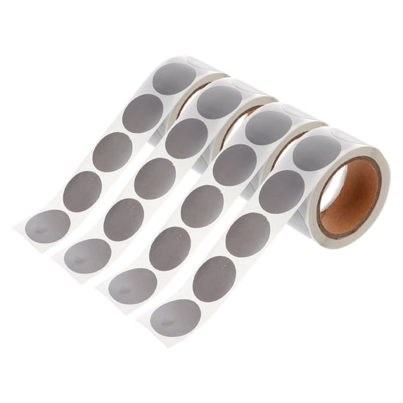OUNONA 1200Pcs Circle Sticker Dot Silver Metallic Coating for DIY Projects Family Parties