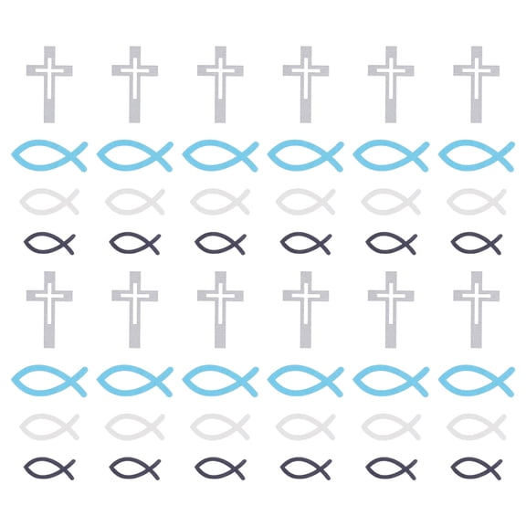 OUNONA 120pcs DIY Clothing Button Decors Fish Cross Modeling Craft DIY Accessories