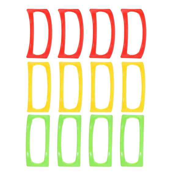 OUNONA 12PCS Taco Holder Stands Tray Plates Soft or Hard Shell Holder Taco Rack Tray Plates for Individual Serving Taco Party Supplies