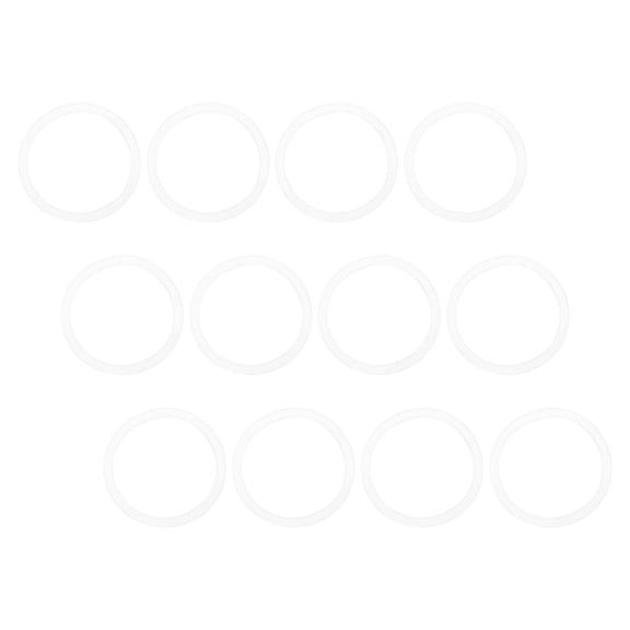 OUNONA 12Pcs Airtight Silicone Gasket Seals for Wide Mouth Jars Replacement Silicone Rings