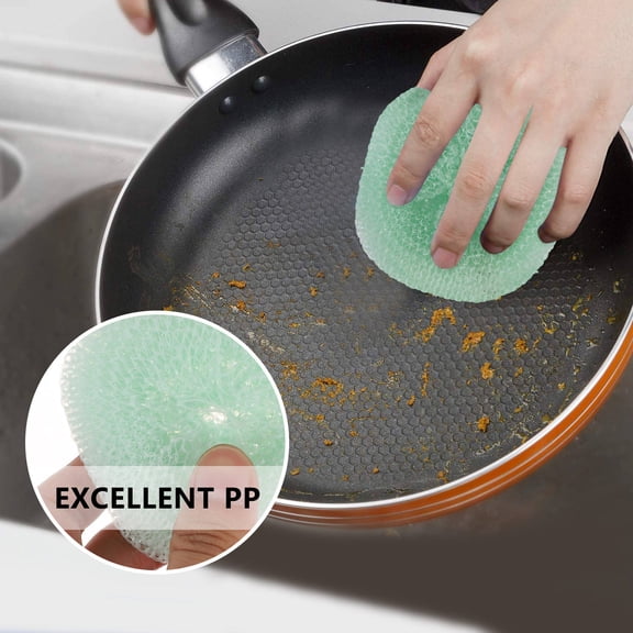 OUNONA 12Pcs Assorted Color Cleaning Ball PP for Kitchen Cleaning Tool