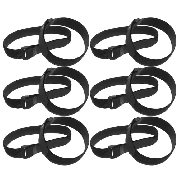 OUNONA 12Pcs Black Elastic Yoga Mat Band Adjustable Strap for Secure Exercise Mat Storage