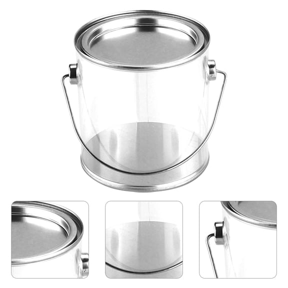 OUNONA 12Pcs Clear Candy Jars with Handle Multi Use Small Storage Containers for Kitchen