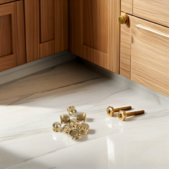 OUNONA 12Pcs Copper Light Fixture Screw Caps for Lamp Shade Replacement Hardware Decorative Caps