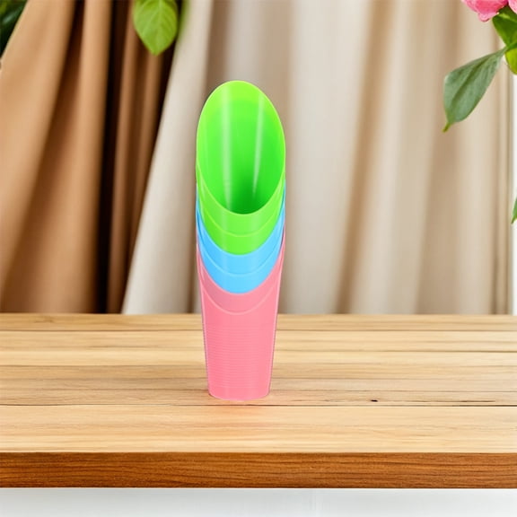 OUNONA 12Pcs Reusable Plastic Bonsai Soil Scoops Small Potting Shovels for Precise Plant Transplanting