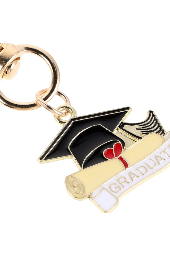 12-Piece Graduation Keychain Set with Metal Cap Design, Assorted Colors, Unique Keepsake Gift for 2026 Graduates