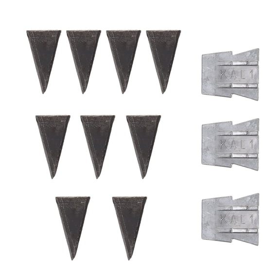 OUNONA 12Pcs Hammer Handle Wedges Metal Replacement Tool Iron Wedges for Home Use