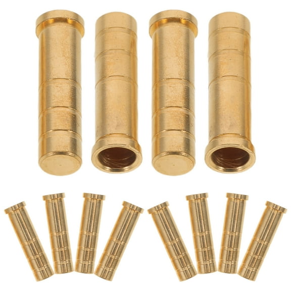OUNONA 12Pcs Arrow Brass Screw Inserts Heavy Weight for Universal Arrow Shaft Connector Use