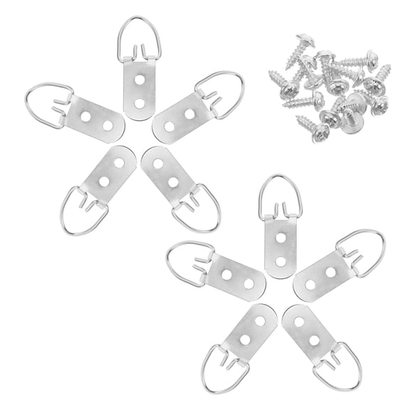 OUNONA 12Pcs Heavy Duty Picture Frame Hanging Hardware with Screws for Wall Decoration