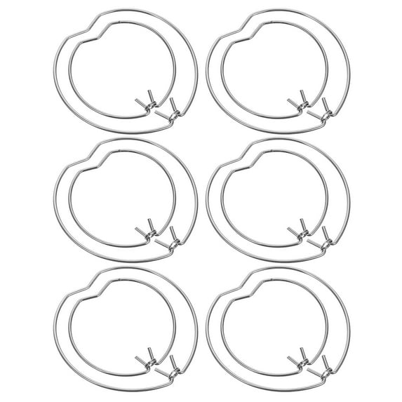 OUNONA Ceiling Lights Fixing Clips Downlight Clips Silver 12-Pcs