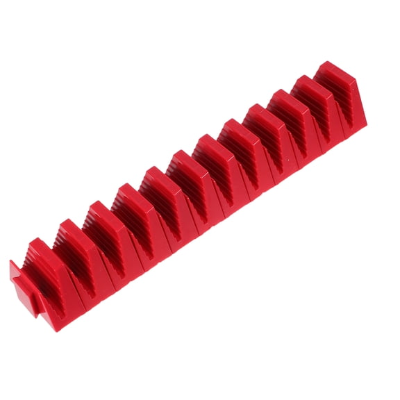OUNONA 12Pcs Red Plastic Wrench Storage Rack Compact Organizer for Workshop Use