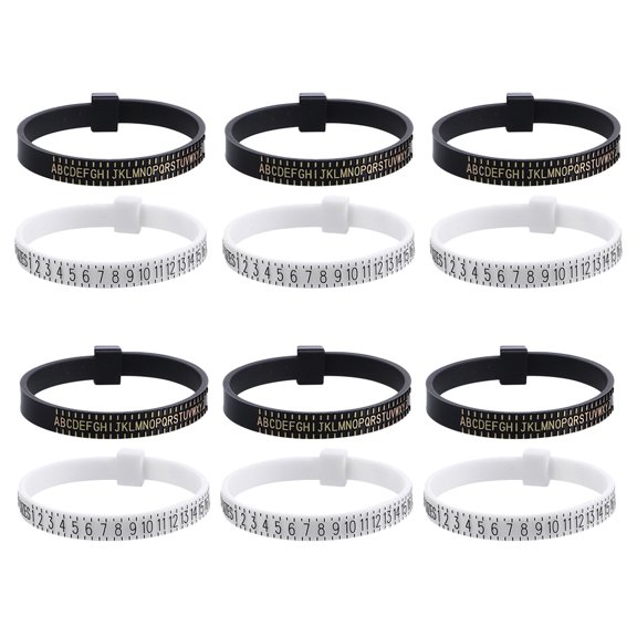 OUNONA Plastic Ring Gauge Black Pe for Accurate Ring Measurement and Easy Use