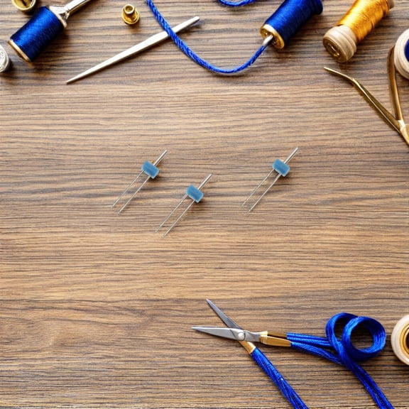 OUNONA High-Carbon Steel Multifunctional Twin Needles for Household Sewing 12Pcs