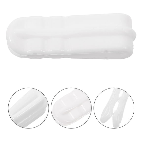 OUNONA 12Pcs Vacuum Storage Bag Sealing Clips White Plastic Reusable Compression Clips for Home Pantry Organization