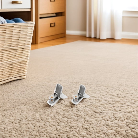 OUNONA White Metal and Foam Duvet Snaps with Anti- , Quick Install, Padded for Home Bedding Use