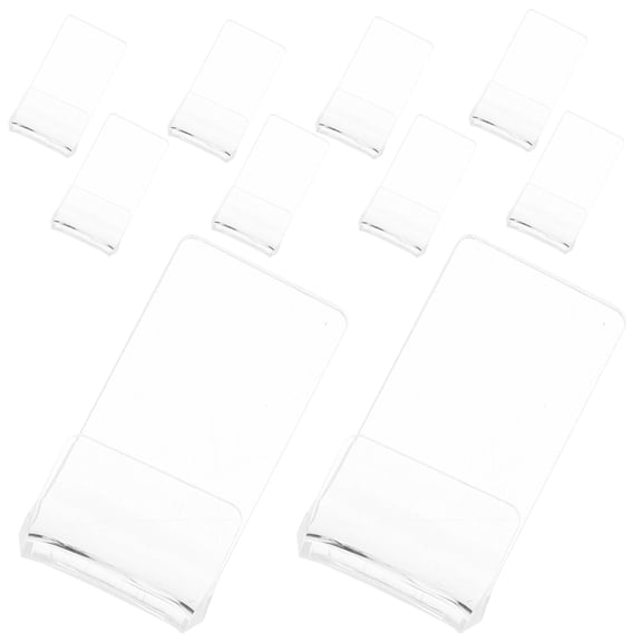 OUNONA 12Pcs Transparent Vinyl Record Storage Rack Wall Mounted Acrylic Organizer for Albums