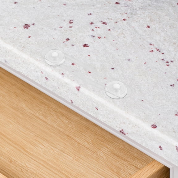 OUNONA 12pcs Child Safety Refrigerator Locks Transparent Adhesive Baby Proof Cabinet Locks for Kids Safety 16.5cm