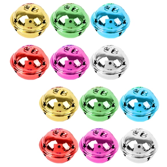 WEAVILUX Colorful Bell Pendant Wind Chime Parts Iron 12Pcs 1.2In