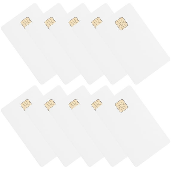 OUNONA 12pcs Door Control System White Cards with Chip Smart Ic Cards Access Control Cards