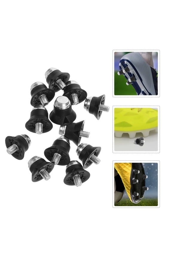 12pcs Durable And Anti-Slip Metal Football Boots Studs Replacement For Men'S Sports Shoes Suitable For Rugby And Soccer Offering Traction