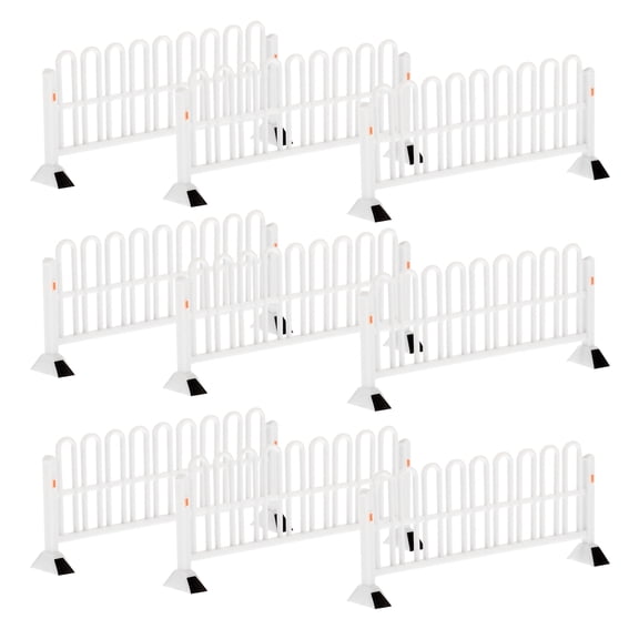 OUNONA 12pcs Mini Roadblocks Traffic Barriers Street Signs Fence City Traffic Sign Set for Dollhouse Landscape Decor Accessories