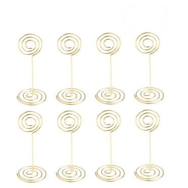 24 Pack Wedding Table Name Number Holders Table Card Holder Stands ...