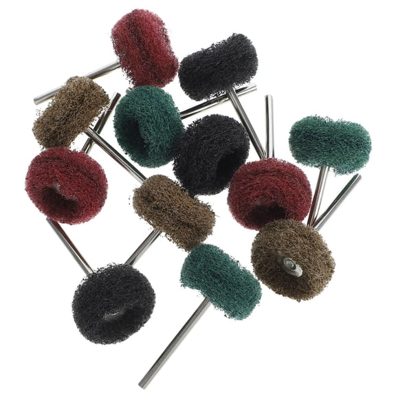 OUNONA 12pcs Rotary Tool Accessories Buffing Wheel Nylon Green for DIY Enthusiasts Crafts