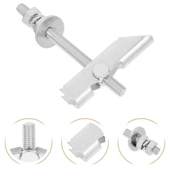 Tineasur 12Pcs Heavy Duty Metal Toggle Bolt Kit Silver for Drywall Ceiling and Wall Anchoring