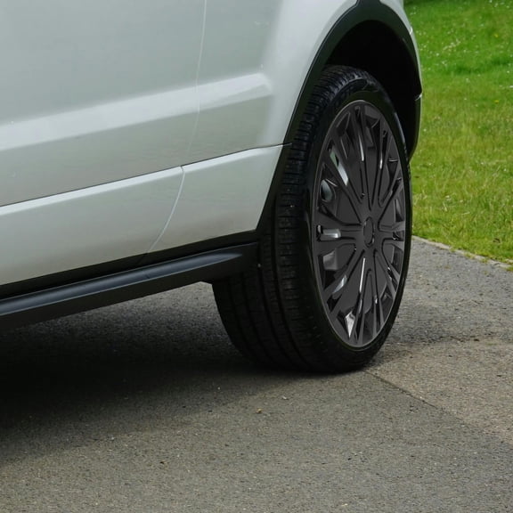 OUNONA 14 Inch Wheel Hub Cap Black Automotive Cover Easy to Install Protective Hub Cover