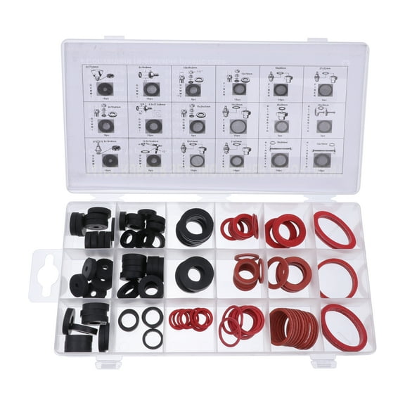 OUNONA 141-Piece Plumbing Washer Kit with Rubber Gaskets for Leak Prevention and