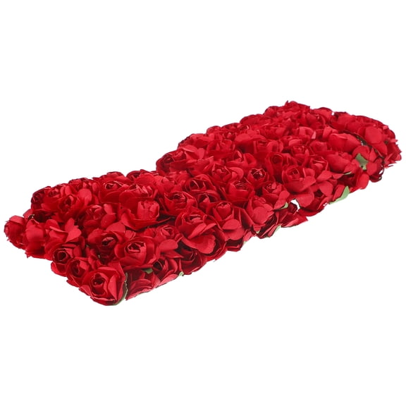 WEAVILUX Artificial Rose Stems Paper Rose Red 144Pcs Photo Sessions