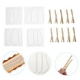thumbnail image 1 of OUNONA 14-Piece Flexible Silicone Mold Set for Hair Clip Casting with Epoxy Resin, Hairpin Making Kit, 1 of 7